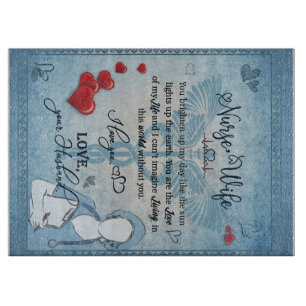 Nurse To My Wife Blanket Cutting Board