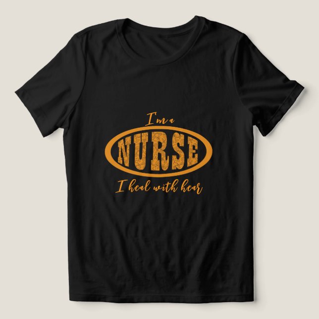 nurse Tri-Blend shirt (Design Front)