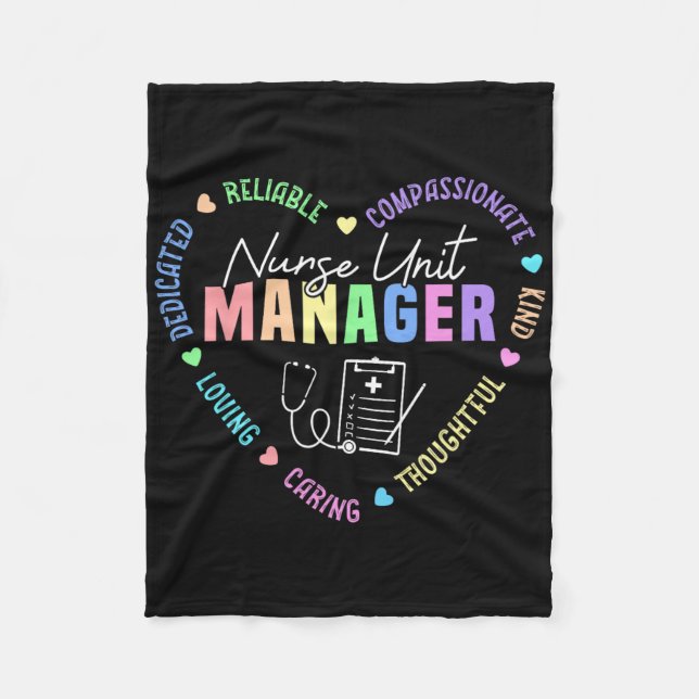 Nurse Unit Manager Appreciation  Fleece Blanket (Front)