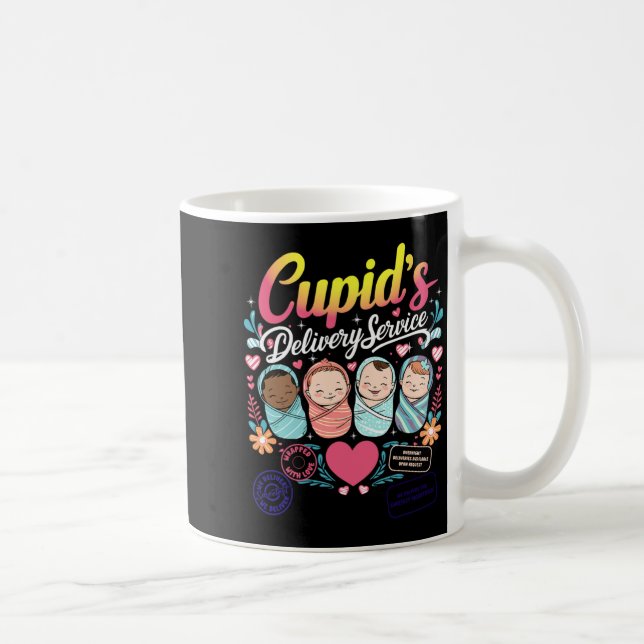 Nurse Valentine Cuds Delivery Service Labor And  Coffee Mug (Right)