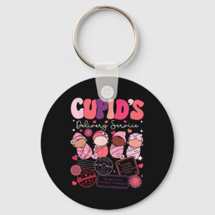 Nurse Valentine Cupid's Delivery Service Labor And Keychain