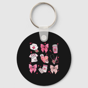 Nurse Valentines Day Valentine Er Icu Nicu Rn Nurs Keychain