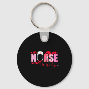 Nurse Valentines Day Valentine Er Icu Nicu Rn Nurs Keychain