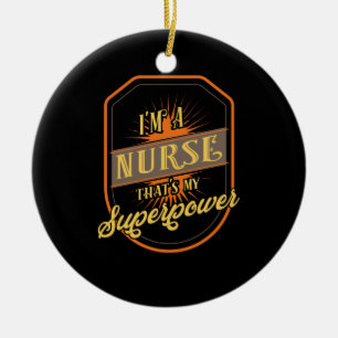 Nurse Vintage Ceramic Ornament