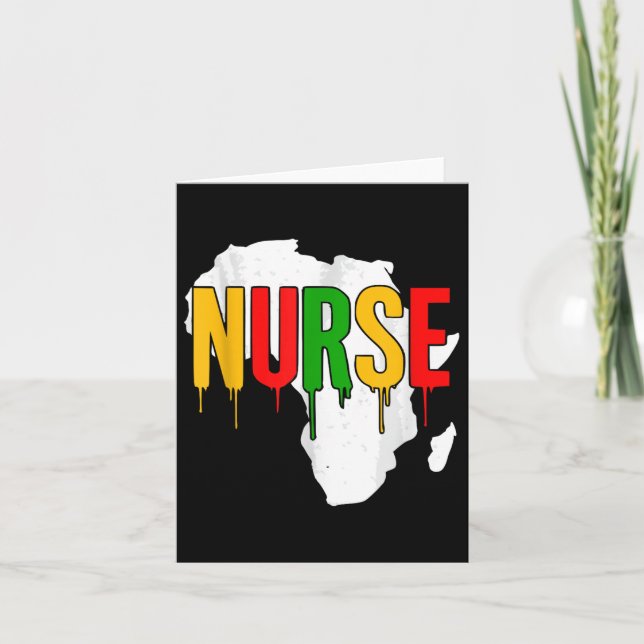 Nurse Week Juneteenth Pride African Heritage Day  Card (Front)