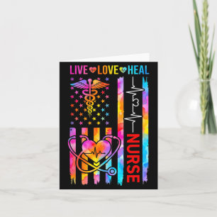 Nurse Week Nurse Appreciation Day USA Flag Card