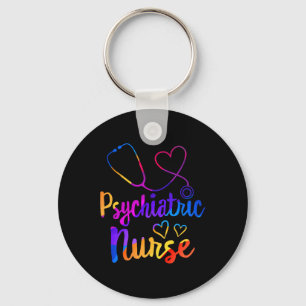 Nurse Week Rn Mental Health Nursing School Psych Keychain
