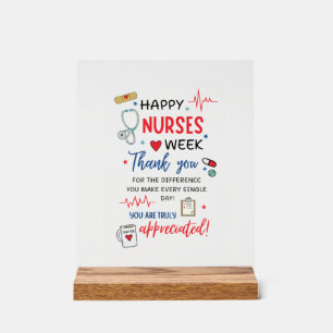 Nurse Week Sign Printable Appreciation Nurse Thank