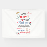 Nurse Week Sign Printable Appreciation Nurse Thank