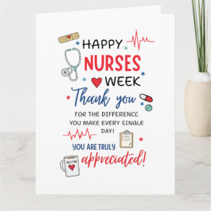 Nurse Week Sign Printable Appreciation Nurse Thank Card