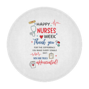 Nurse Week Sign Printable Appreciation Nurse Thank Cutting Board