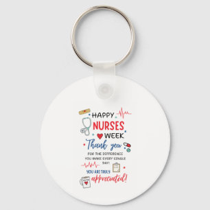 Nurse Week Sign Printable Appreciation Nurse Thank Keychain