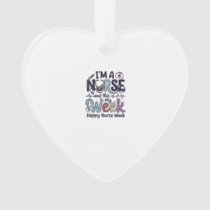 Nurse Week Vintage Typography Shirt Design_1 Ornament