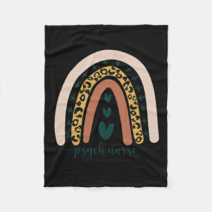 Nurse What's Your Superpower Fun Mental Health Boh Fleece Blanket