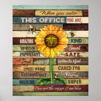 Nurse When You Enter This Office Sunflower