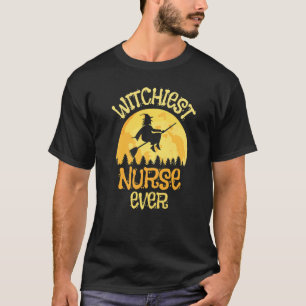 Nurse Witch Halloween Humour T-Shirt