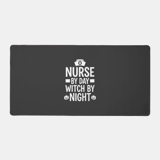 Nurse Witch Halloween Vector Design_1 Desk Mat (Front)
