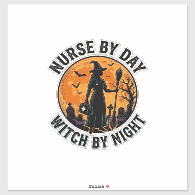 Nurse Witch Halloween Vintage Spooky Shift Design (Sheet)