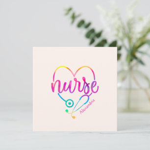 "Nurse" with Heart-Shaped Stethoscope