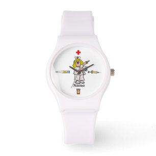 Nurse With Medicine Capsule Watch Personalize It!
