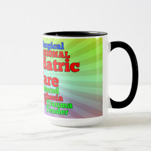 NURSE WORDS JUMBLE COFFEE MUG