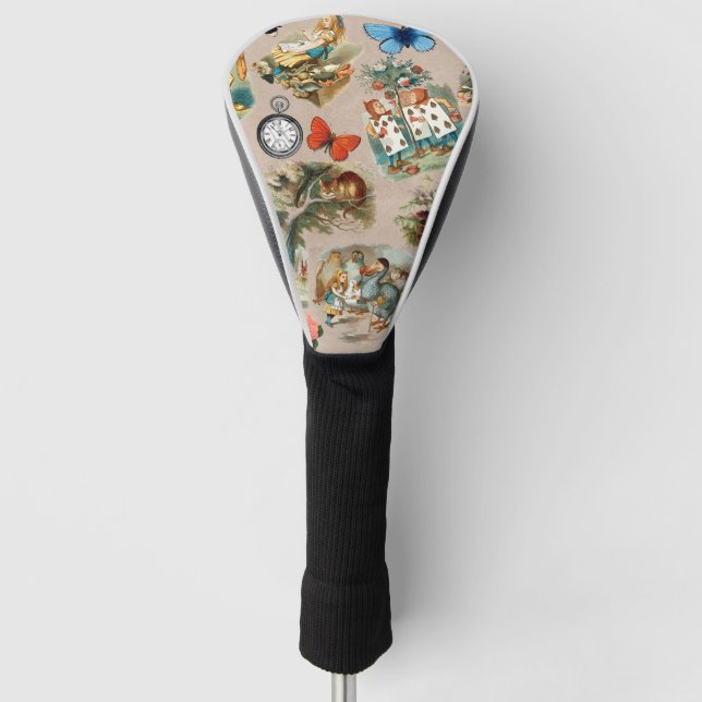  Nursery Alice Colourful 1800s Classic Wonderland  Golf Head Cover (Front)