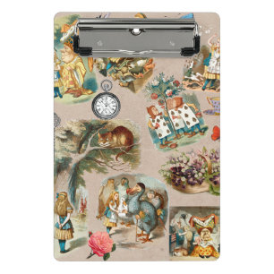  Nursery Alice Colourful 1800s Classic Wonderland  Mini Clipboard