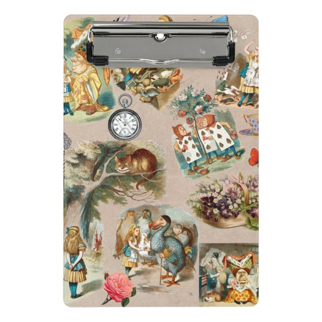  Nursery Alice Colourful 1800s Classic Wonderland  Mini Clipboard (Front)