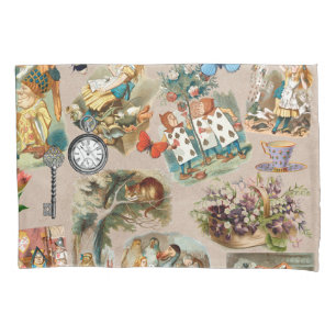  Nursery Alice Colourful 1800s Classic Wonderland  Pillowcase