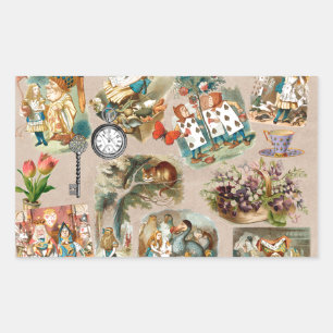 Nursery Alice Colourful 1800s Classic Wonderland  Sticker