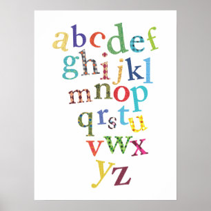 Nursery Art   Alphabet Print