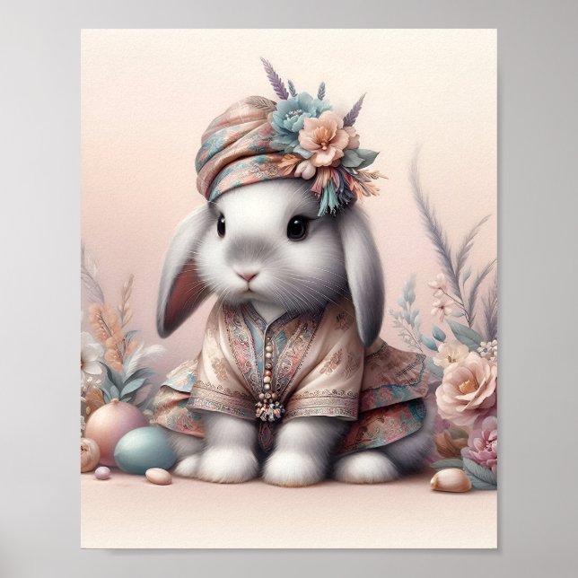 Nursery Art Nusantara / Heritage Baby Animals Poster (Front)