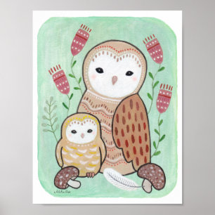 Nursery art Print Owl Nursery Print Nursery Decor