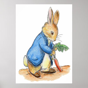 Nursery Characters Peter Rabbit Beatrix Potter Poster