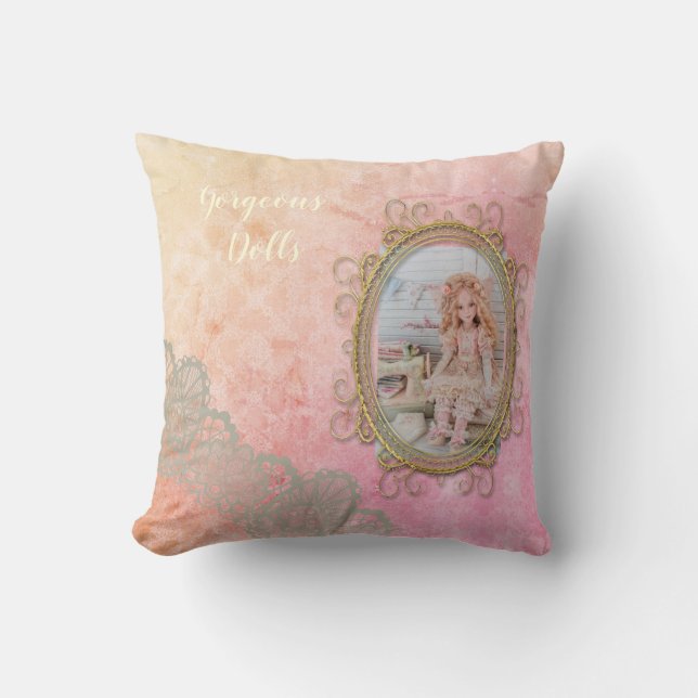 Nursery Coussins roses décoratifs pour fille (Recto)