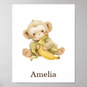 Nursery Decor Toy Animal Monkey Gender Neutral