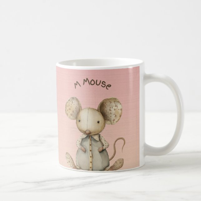 Nursery Design: Adorable Mouse & 'M' Mouse Accent Coffee Mug (Right)