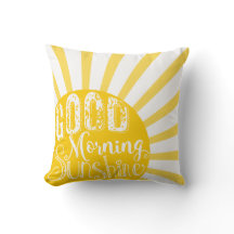 Nursery good morning sunshine pillow newborn decor