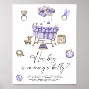 Nursery - how big is mommy's belly game  poster