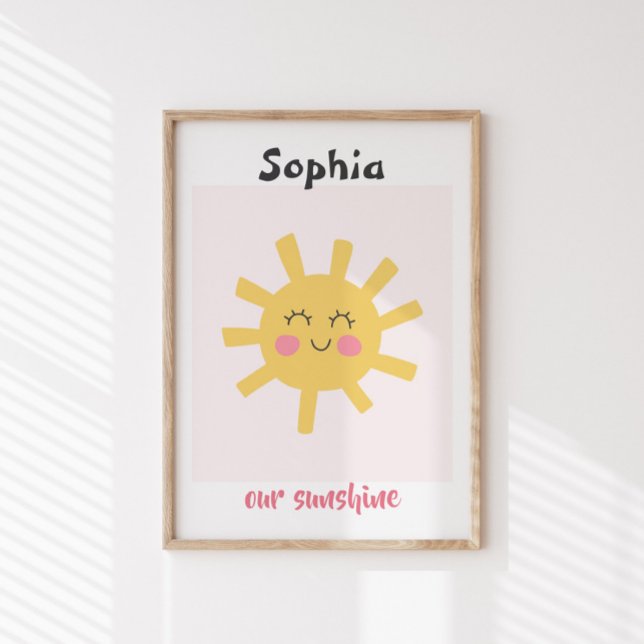 Nursery\Kids Sun Personalized Sunshine Custom Poster (Creator Uploaded)
