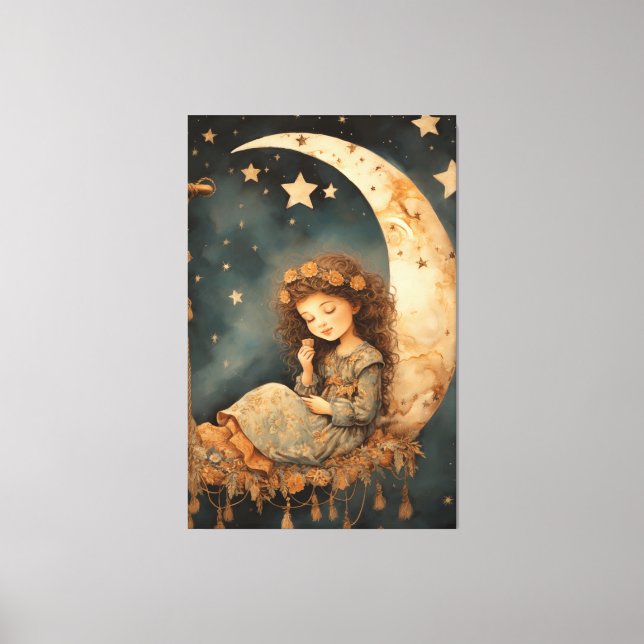 Nursery Luna Child Art Print  (Front)