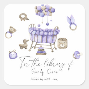 Nursery mobile - For the library of Square Sticker