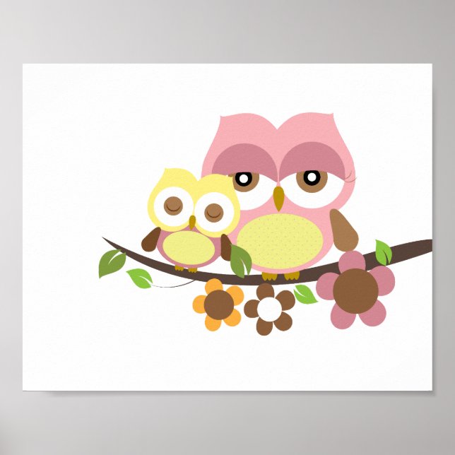 Nursery owl art poster (Front)