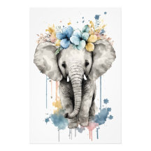 Nursery Pictures of Animals: Baby Elephant