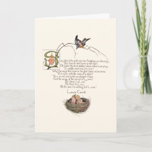 Nursery Poem by Lewis Carroll Card