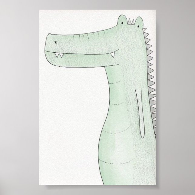 Nursery Poster - Crocodile (Front)