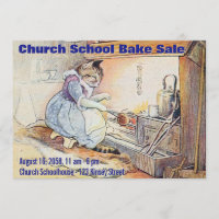 Nursery Rhyme Bake Sale Invitation
