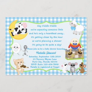 Nursery Rhyme Boy Invitation