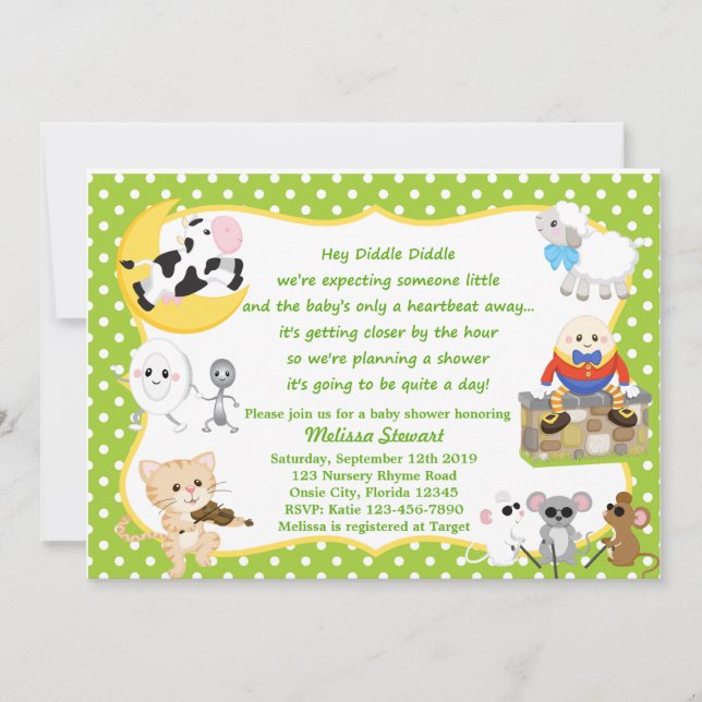 Nursery Rhyme Invitation (Front)