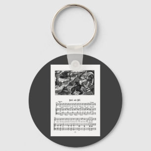 Nursery Rhyme Jack and Jill Keychain